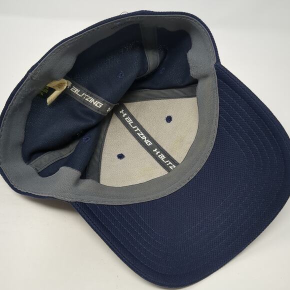 Under Armour Fitted Hat Blue XL Embroidered Logo UA Classic Fit Outdoor - Picture 7 of 10